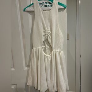 NBD Cream Mini Dress